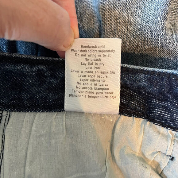 Judy Blue Jeans Womens 1/25 Blue Raw Hem Shelly High Rise Relaxed Fit Distressed - Picture 12 of 14